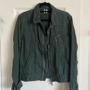 Armani Exchange Green Cotton Jacket (Large)